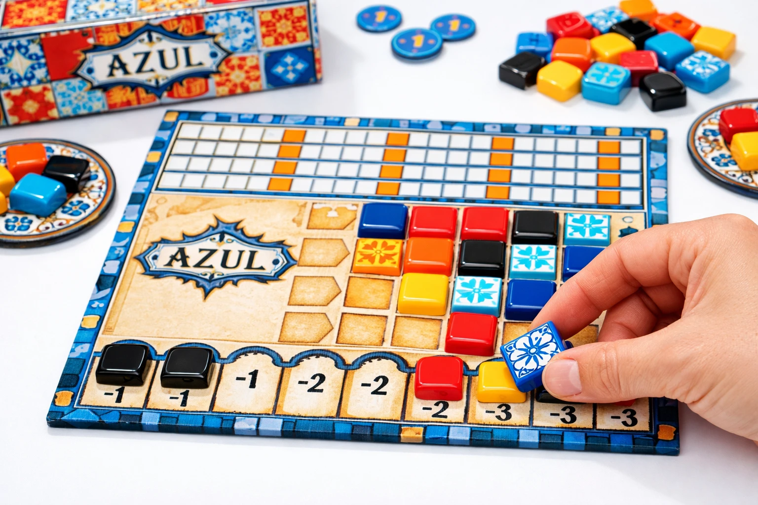 Azul : calcul des points négatifs