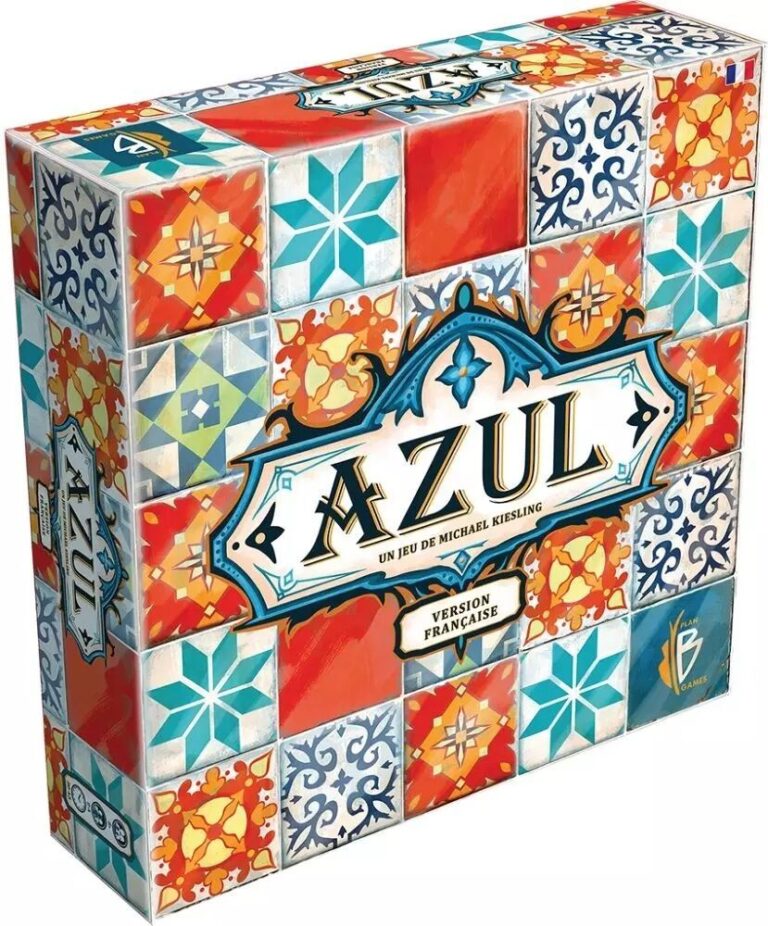 Boîte du jeu de société Azul avec ses motifs portugais