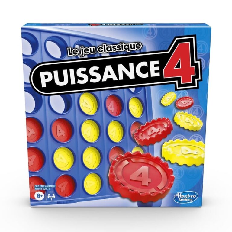 Boîte officielle du célèbre jeu de stratégie Puissance 4.