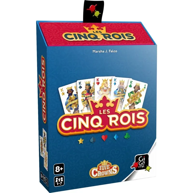 Boîte illustrée du jeu de société stratégique Les Cinq Rois