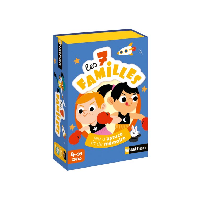 Boîte du célèbre jeu de cartes des 7 Familles.