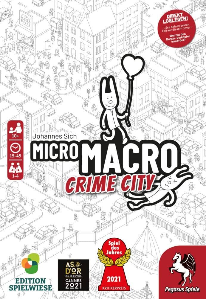 Boîte du jeu de société d'enquête Crime City