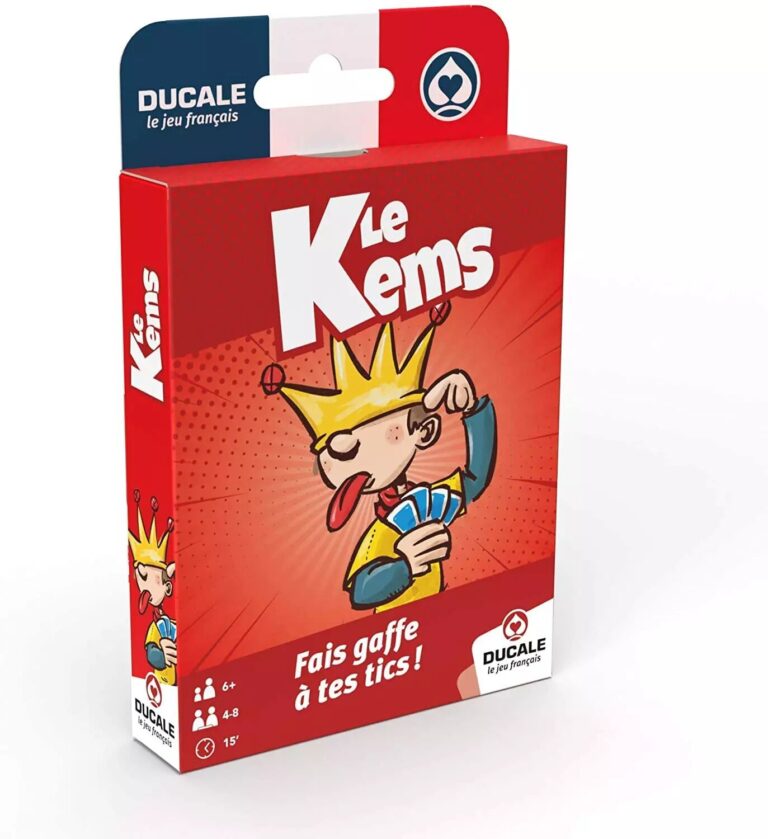 Boîte officielle du célèbre jeu de cartes traditionnel Kems.