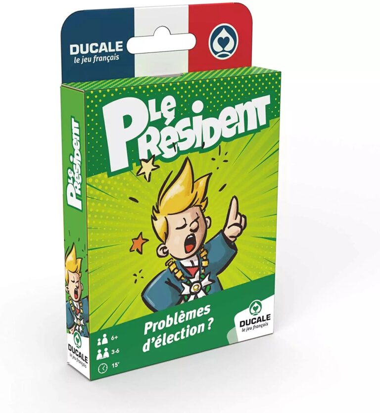 Boite du celebre jeu de cartes le President.