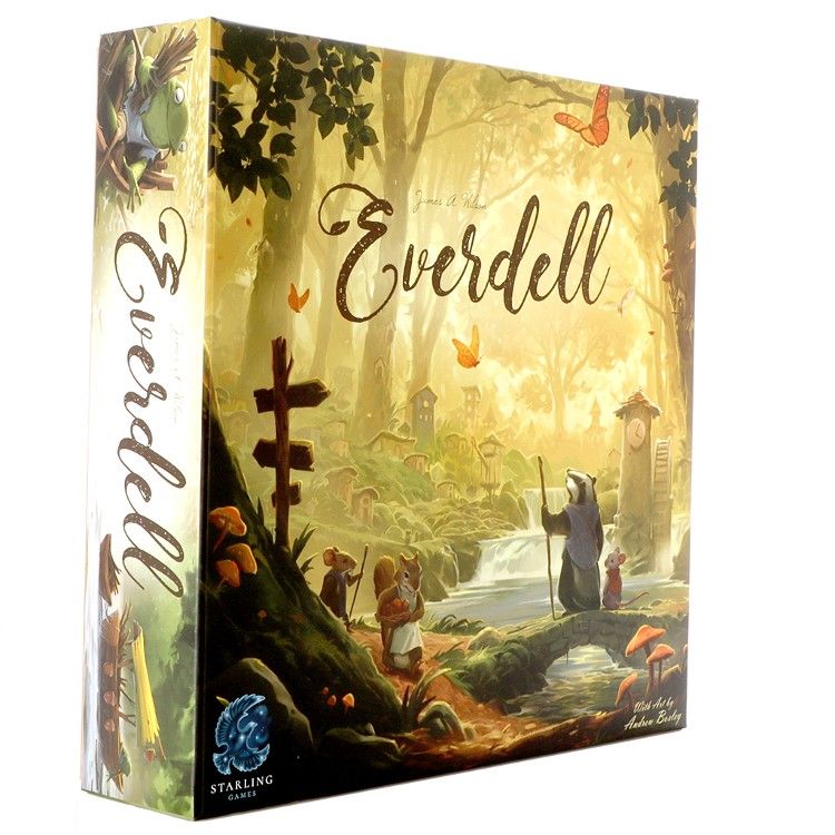 Illustration de la boîte du jeu de société Everdell.