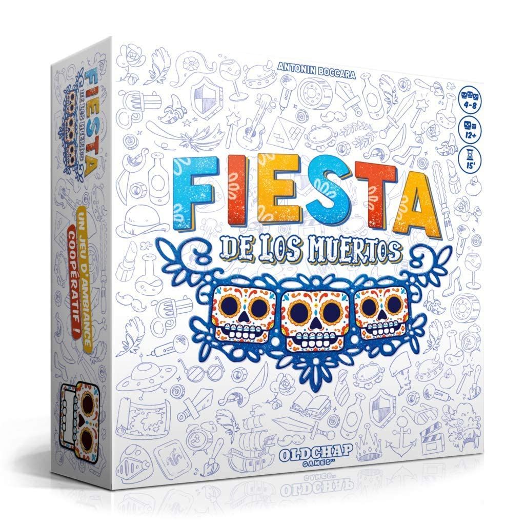 Boîte officielle du jeu de société Fiesta de los muertos.