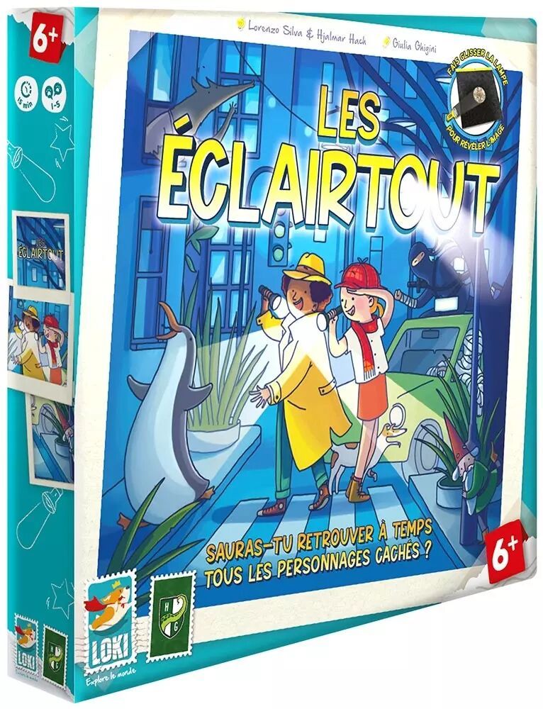 Boîte officielle du jeu de société Les Eclairtout.