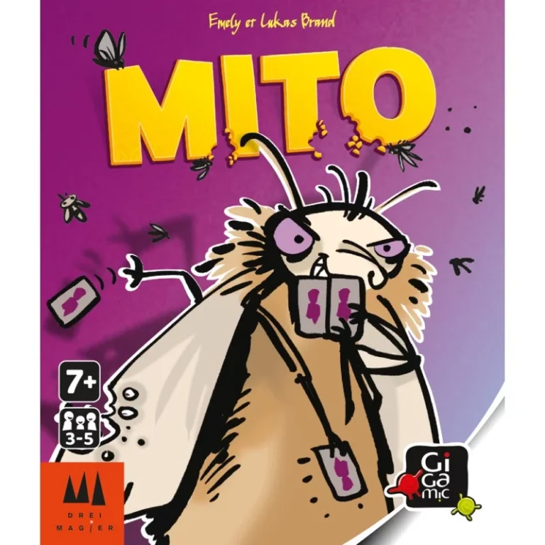 Boîte du jeu de cartes d'ambiance Mito édité par Gigamic.