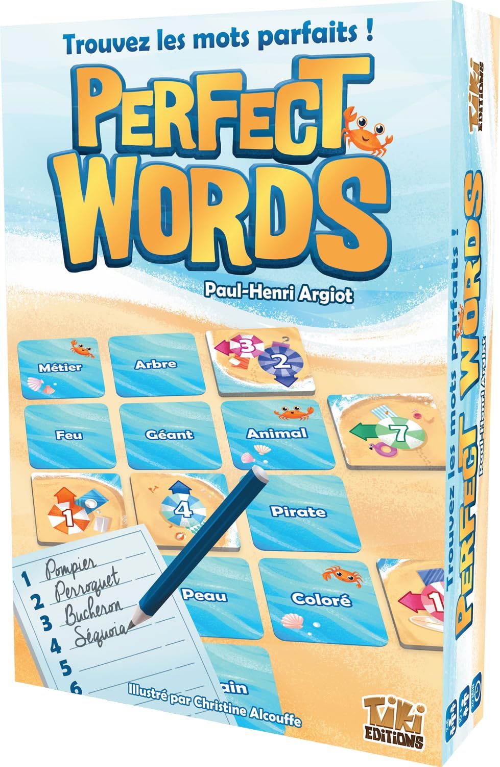 Boîte officielle du jeu de société Perfect Words.