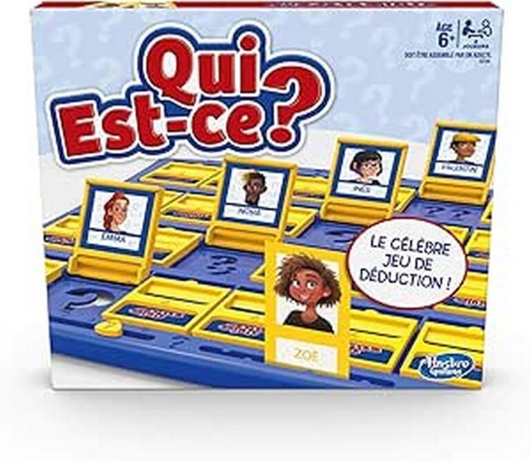 Boite du celebre jeu de societe de deduction Qui est-ce