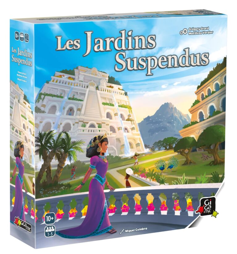 Boite officielle du jeu de societe Les jardins suspendus