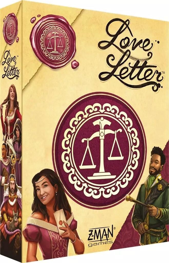 Boîte du jeu de société Love Letter avec la princesse