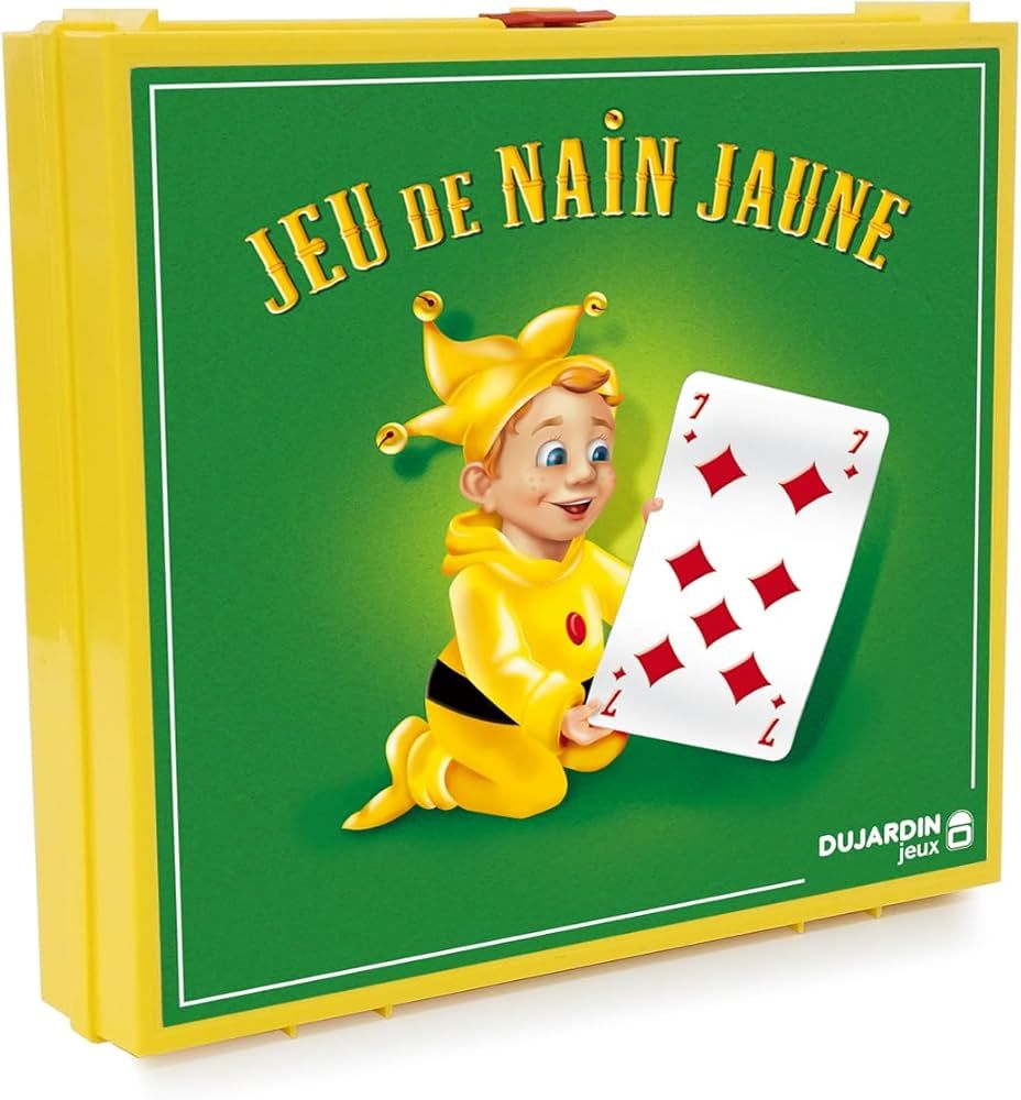 Boîte de présentation du jeu de société le Nain Jaune.