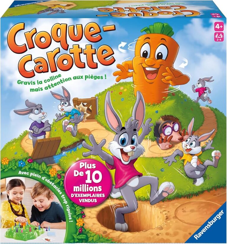 Boîte officielle du jeu de société enfant Croque Carottes.