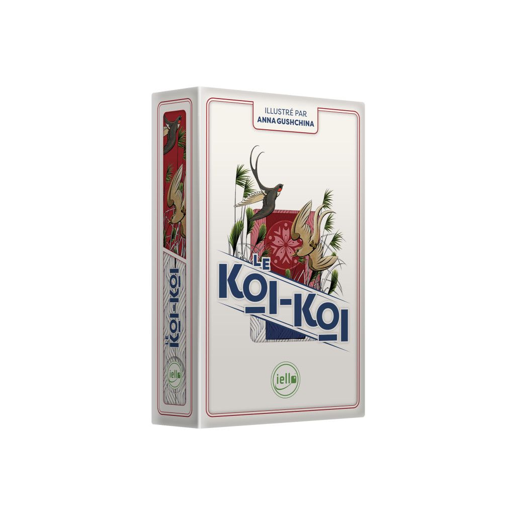 Boîte du jeu de cartes traditionnel japonais Koi Koi.