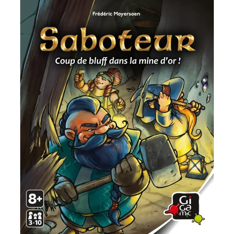 Boite officielle du jeu de societe de cartes Saboteur