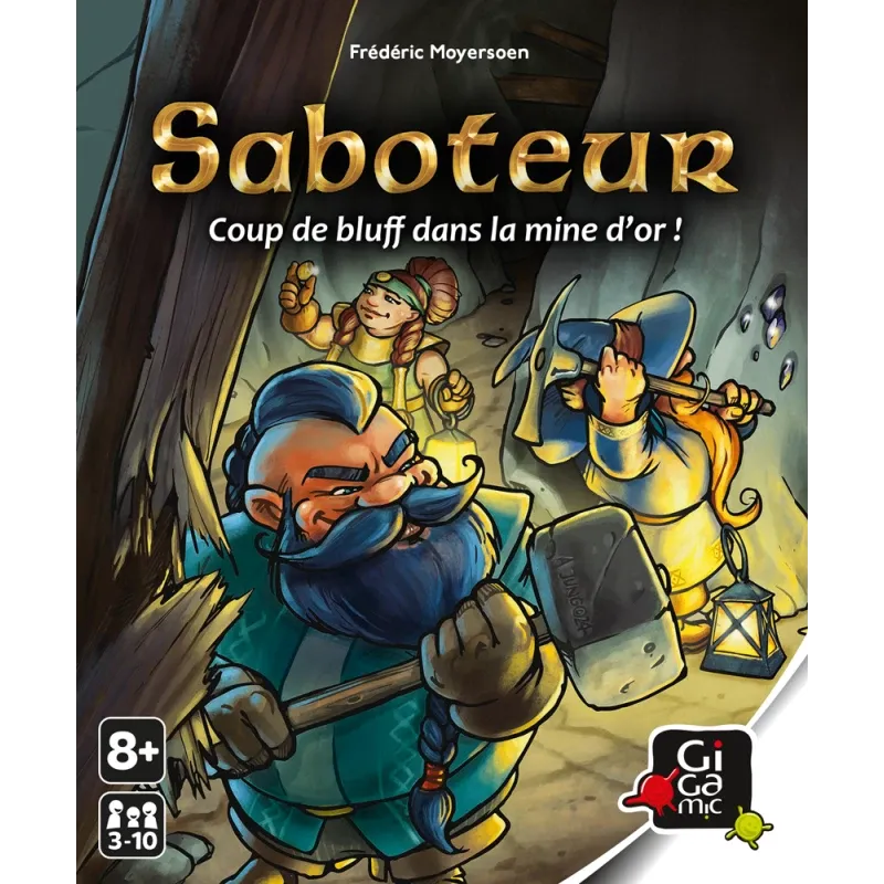Boite officielle du jeu de societe de cartes Saboteur