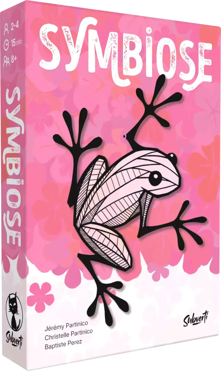 Illustration de la boîte du jeu de société Symbiose.