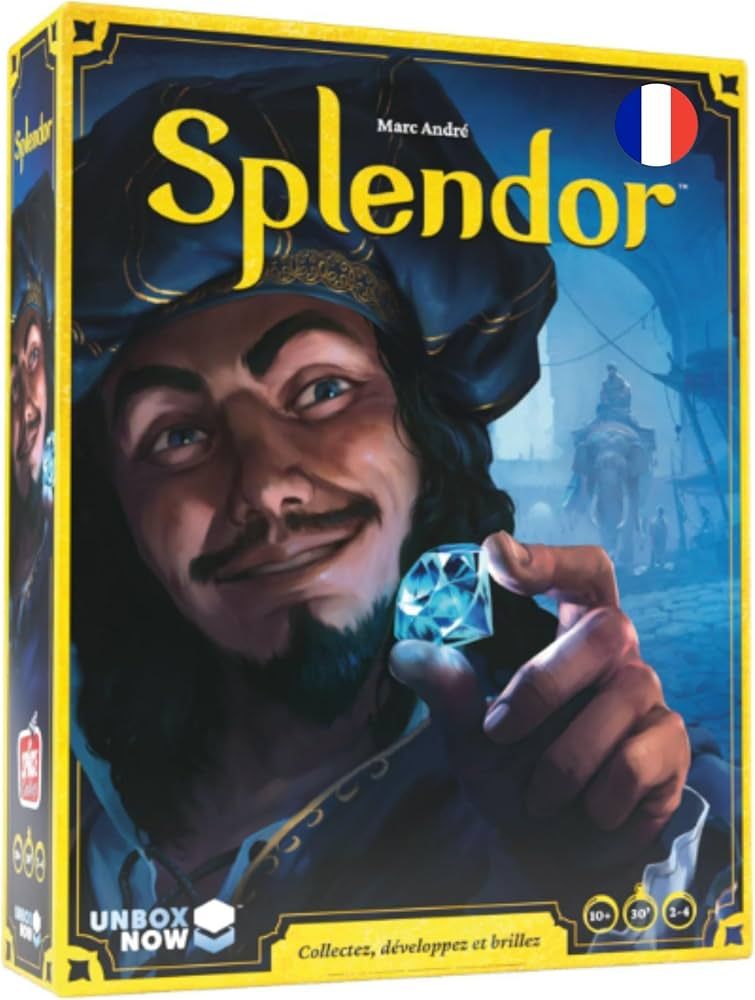 Boîte officielle du jeu de société Splendor.