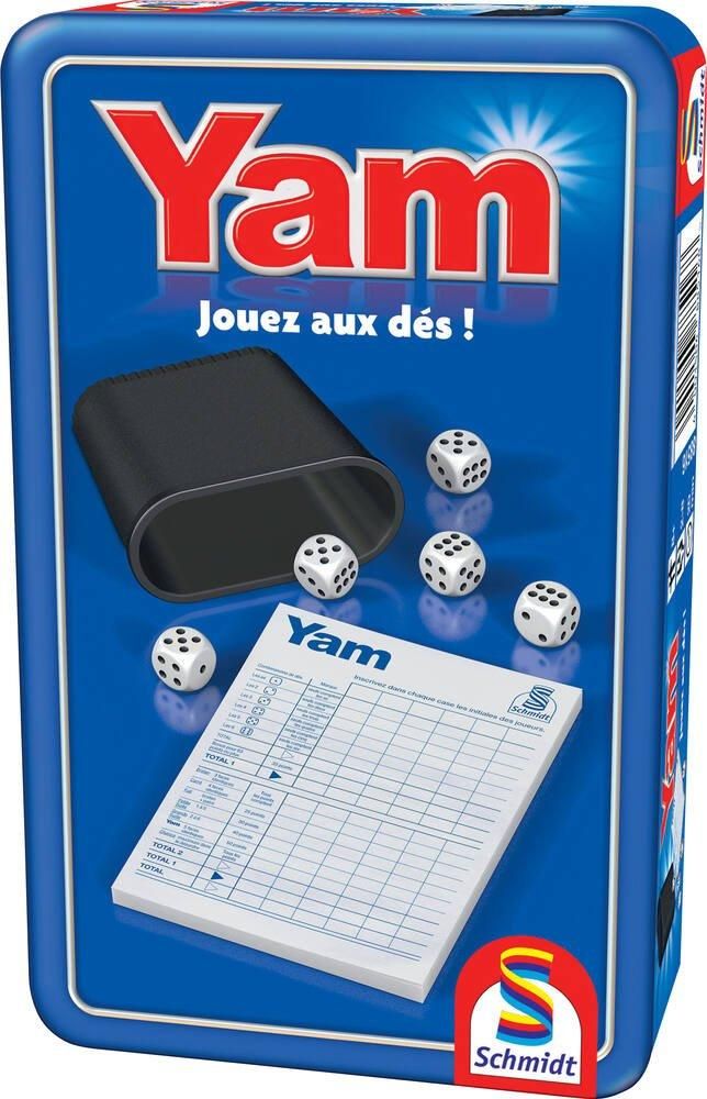 Boîte du célèbre jeu de dés Yams classique.