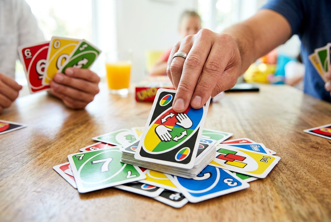 Comment jouer la carte "échanger les mains" au Uno ?