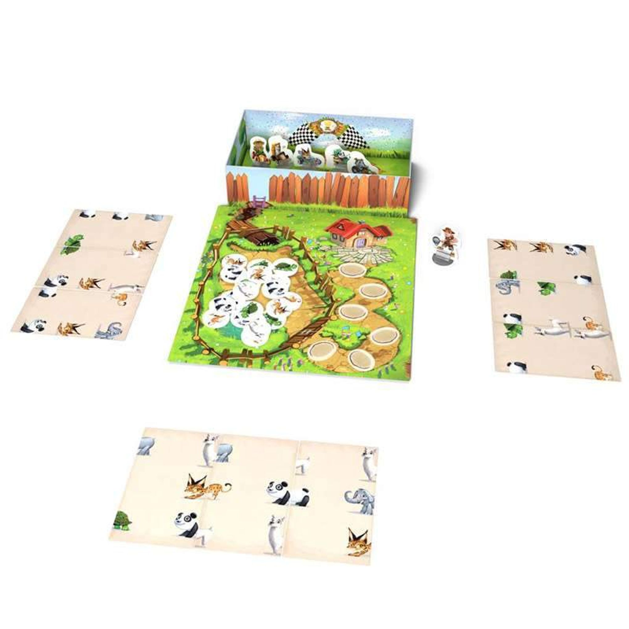 Détail des cartes animaux utilisées dans le jeu Zoo Run.
