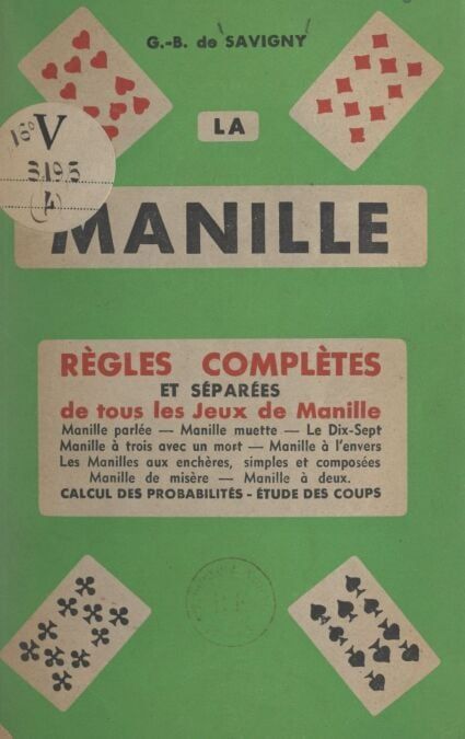 Détail des cartes et des plis au jeu de Manille