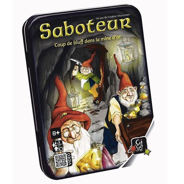 Gros plan sur les cartes chemin et role de Saboteur
