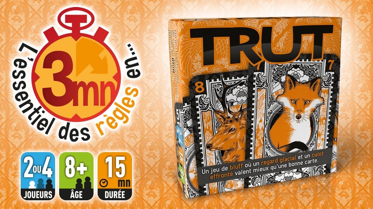 Detail des cartes illustrees pour jouer au Trut.