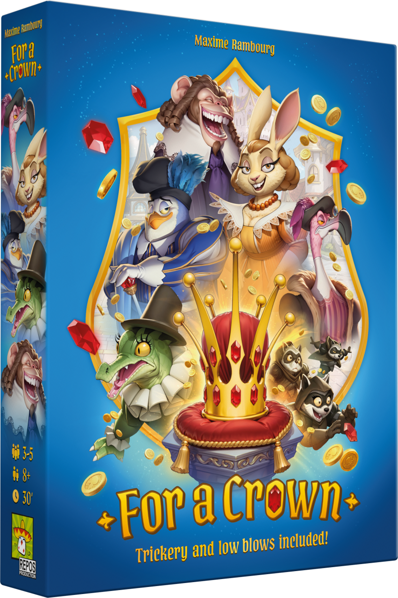 Détail des cartes et des pions For a crown