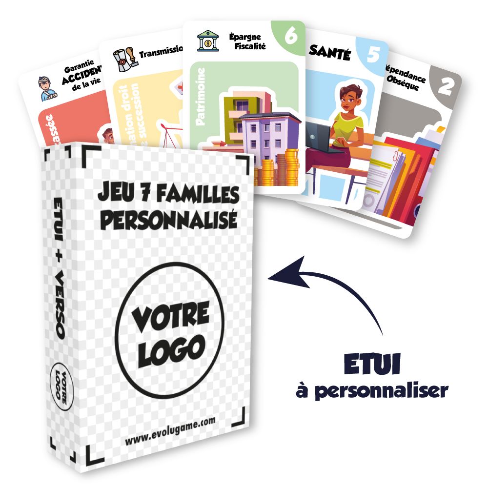 Gros plan sur les cartes des membres d'une famille.