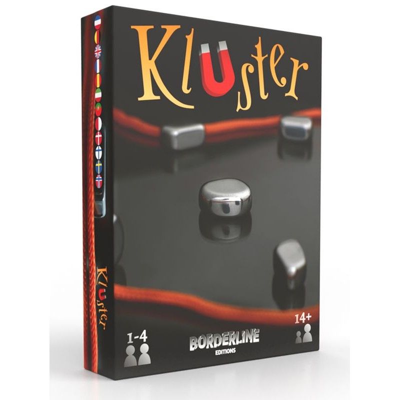 Gros plan sur les pierres magnetiques du jeu Kluster.