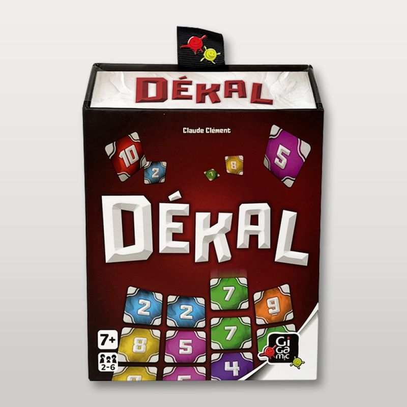 Détail sur les cartes numérotées pour jouer à Dékal