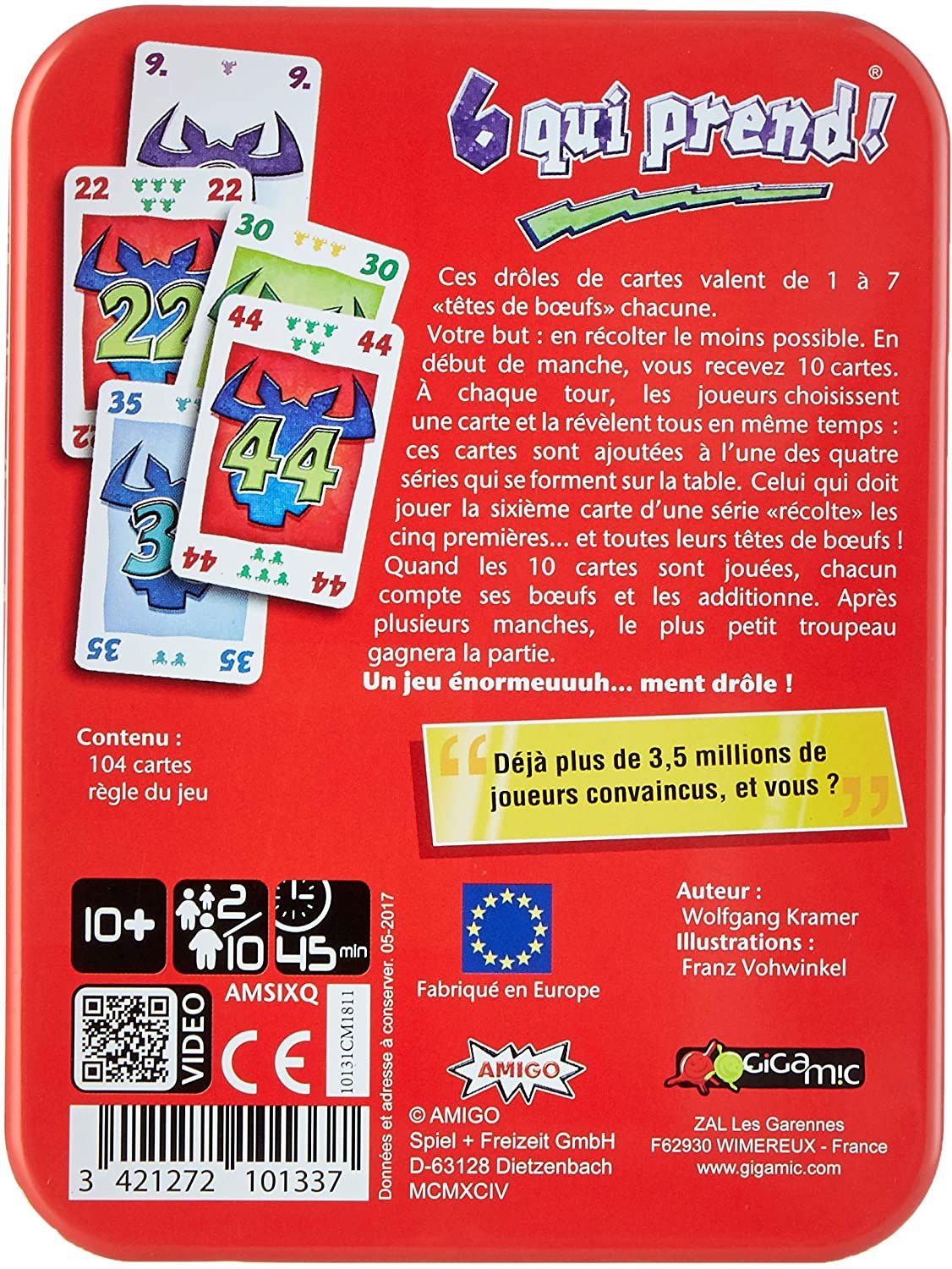 Vue générale du matériel et des cartes 6 qui prend