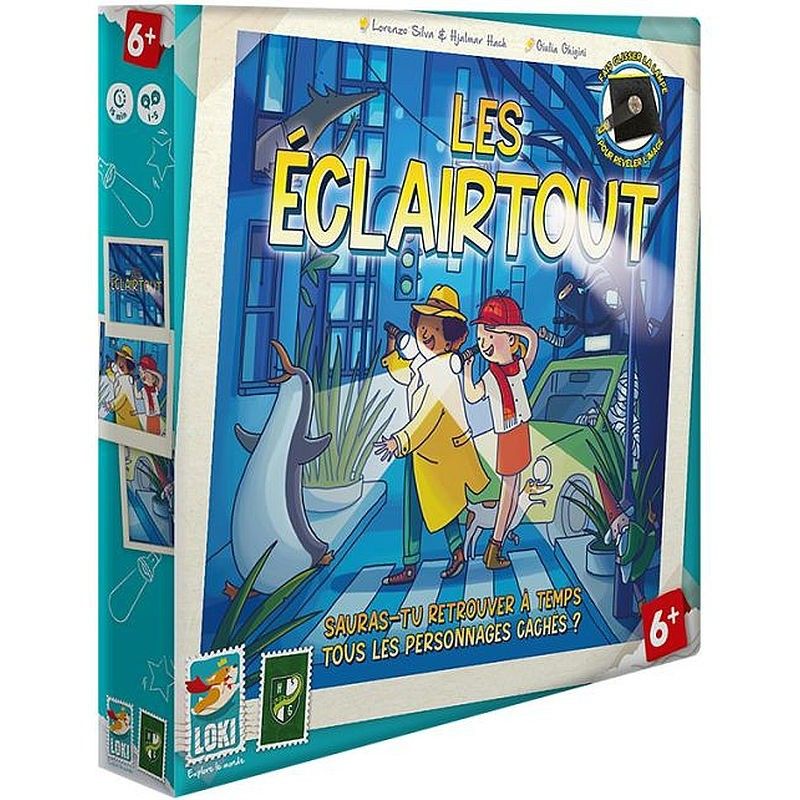 Vue générale du matériel de jeu Les Eclairtout.