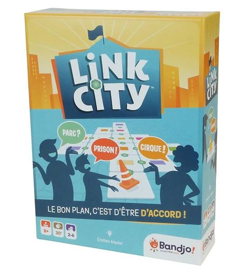 Vue generale du materiel et des tuiles de Link City.
