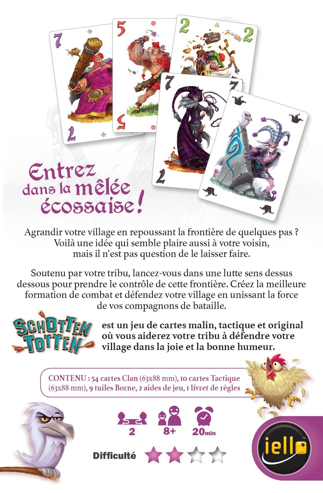 Vue generale du materiel et des tuiles de Schotten Totten.