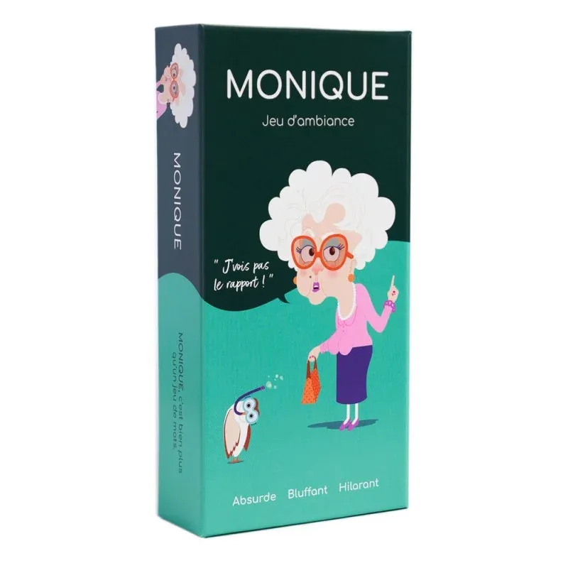 Vue globale du materiel de jeu de la boite Monique.
