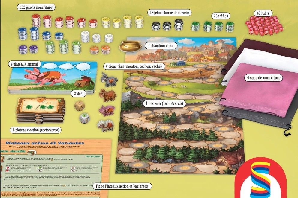 Materiel et plateau de jeu Le Grand Prix de Belcastel