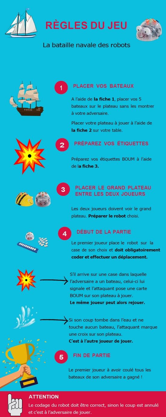 Vue generale du materiel avec les deux grilles de jeu