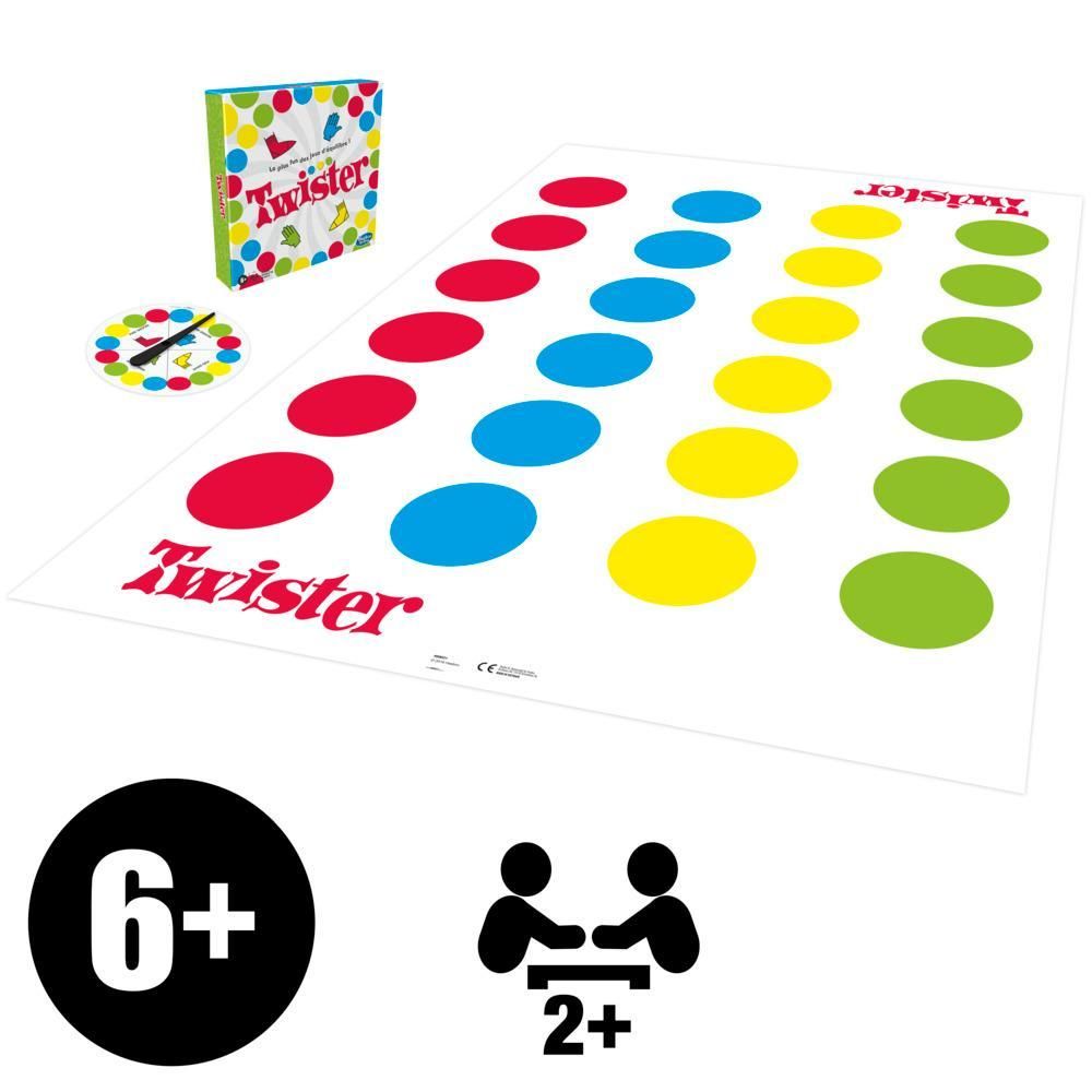 Vue generale du tapis et de la roulette Twister