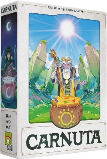 Detail des cartes illustrees et des pions du jeu Carnuta.