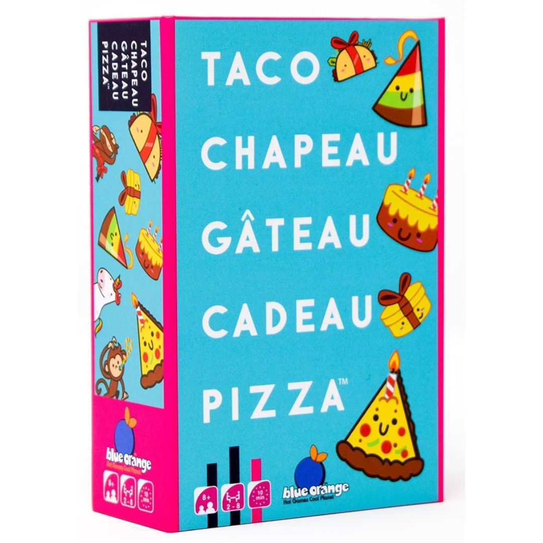 Vue générale du matériel de Taco chapeau gâteau cadeau pizza