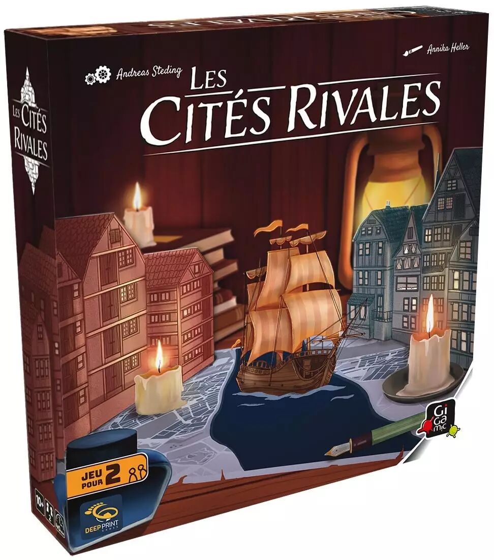 Boîte officielle du jeu de société Les cités rivales