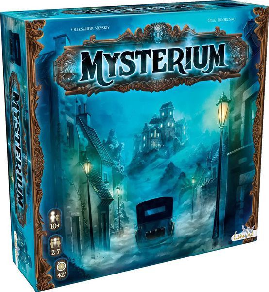 Boîte du jeu de société coopératif Mysterium