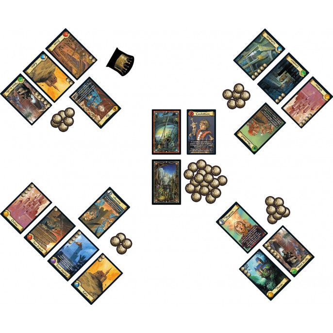 Détail des magnifiques cartes personnages du jeu Citadelles.