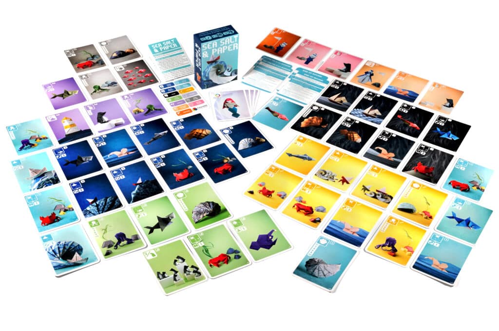 Détails des magnifiques cartes origami de Sea Salt & Paper