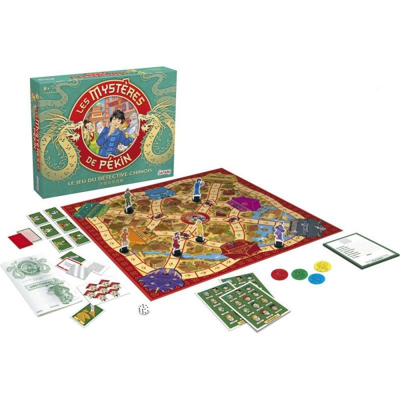 Vue generale du plateau et materiel des Mysteres de Pekin