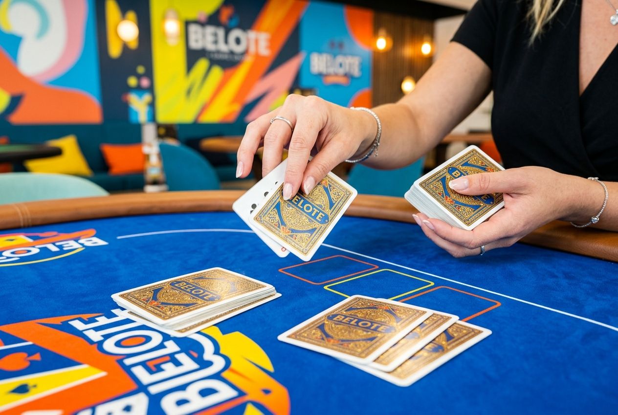 Belote : qui distribue en premier et combien de cartes par joueur ?
