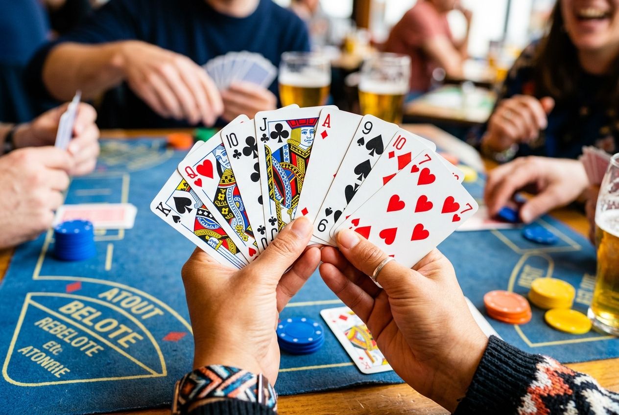 Belote : qui distribue en premier et combien de cartes par joueur ?